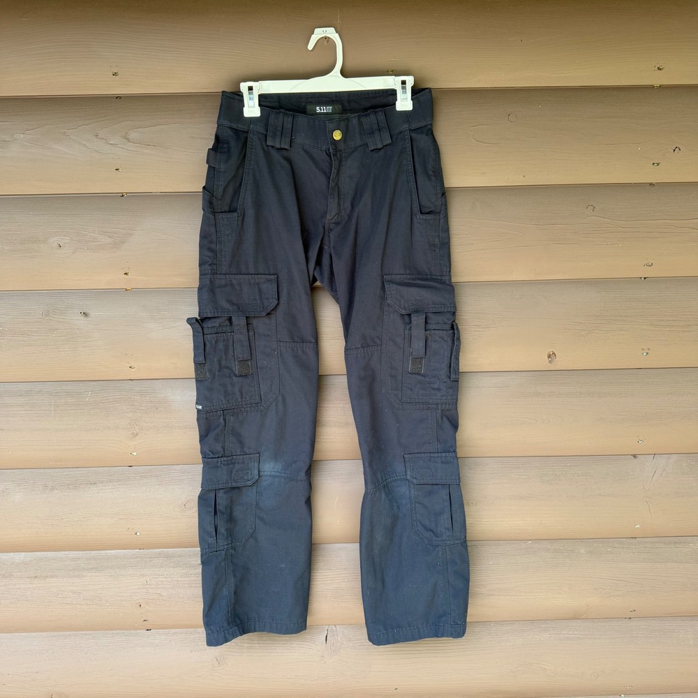 5.11 Tactical Cargo Pants Womens 6 Regular Black Utility Work Trousers